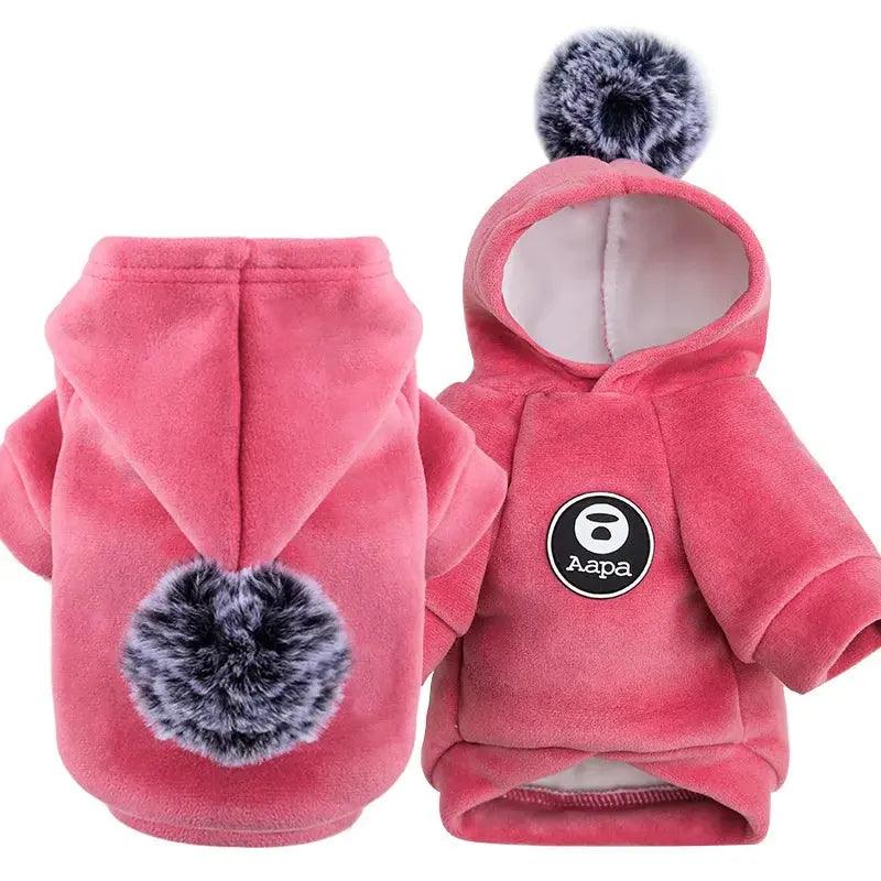 Pets Clothes Fleece Hooded Jacket for Winter - Venus Trendy Fashion Online