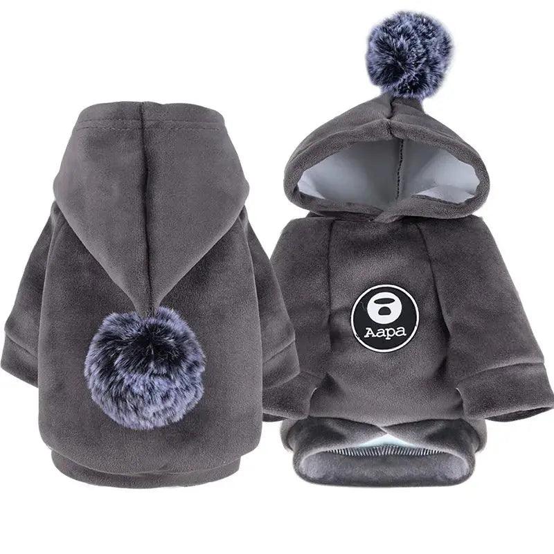 Pets Clothes Fleece Hooded Jacket for Winter - Venus Trendy Fashion Online