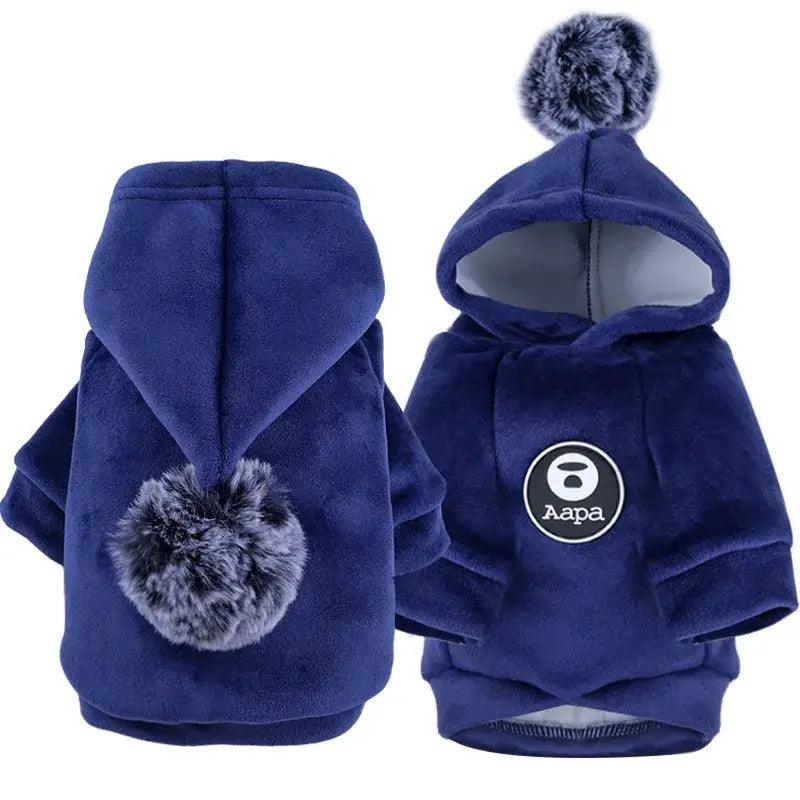 Pets Clothes Fleece Hooded Jacket for Winter - Venus Trendy Fashion Online