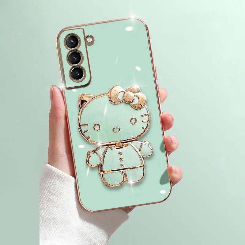 Plating Kitty Phone Case for Samsung Galaxy - Venus Trendy Fashion Online