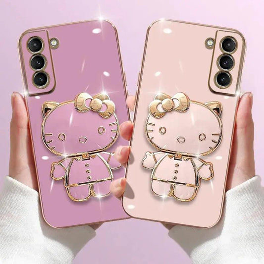 Plating Kitty Phone Case for Samsung Galaxy - Venus Trendy Fashion Online