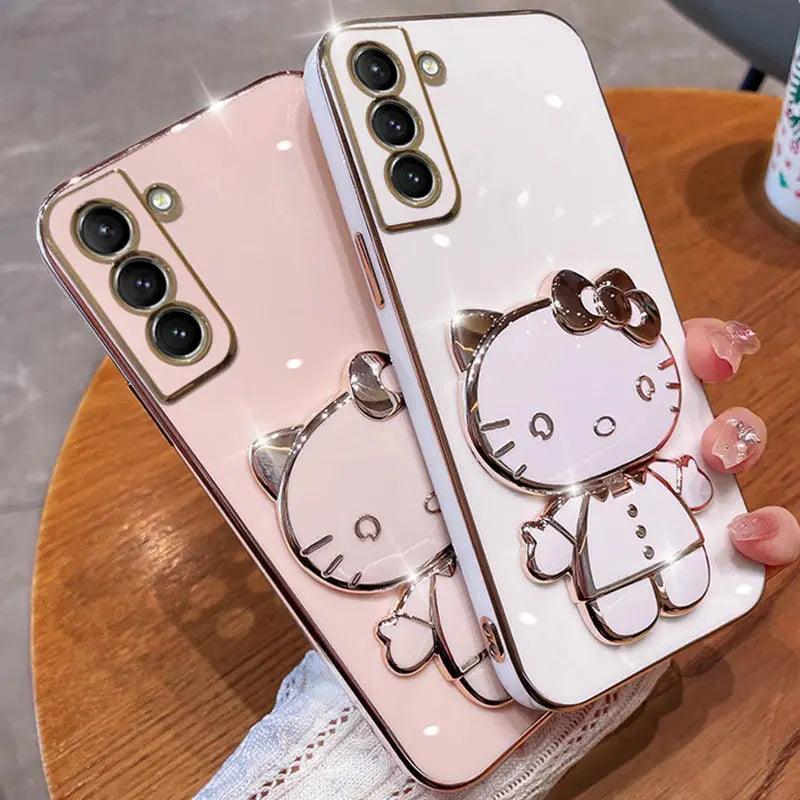 Plating Kitty Phone Case for Samsung Galaxy - Venus Trendy Fashion Online