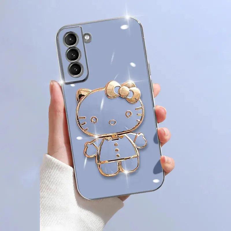 Plating Kitty Phone Case for Samsung Galaxy - Venus Trendy Fashion Online