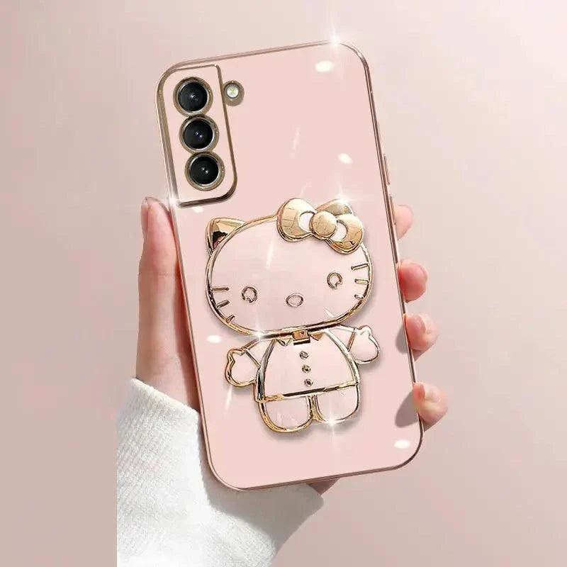 Plating Kitty Phone Case for Samsung Galaxy - Venus Trendy Fashion Online