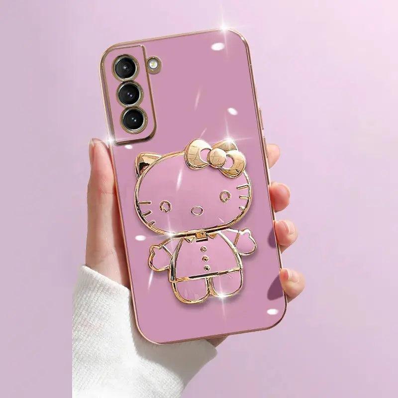 Plating Kitty Phone Case for Samsung Galaxy - Venus Trendy Fashion Online