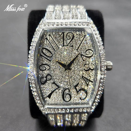 Popular Tonneau Diamond Watch - Venus Trendy Fashion Online