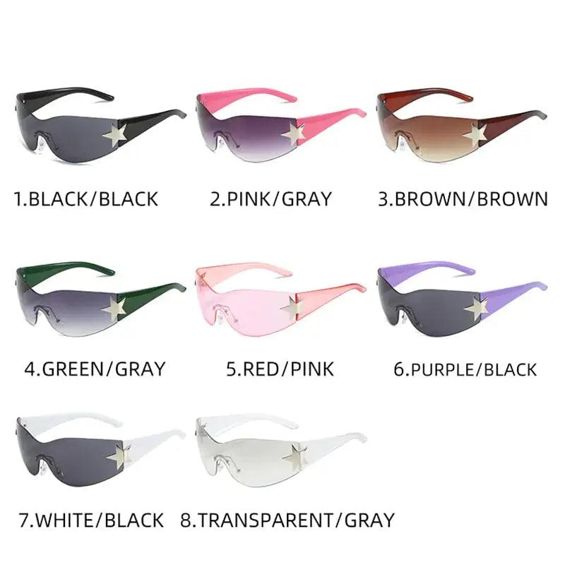 Punk Star Sunglasses UV400 Goggles - Venus Trendy Fashion Online