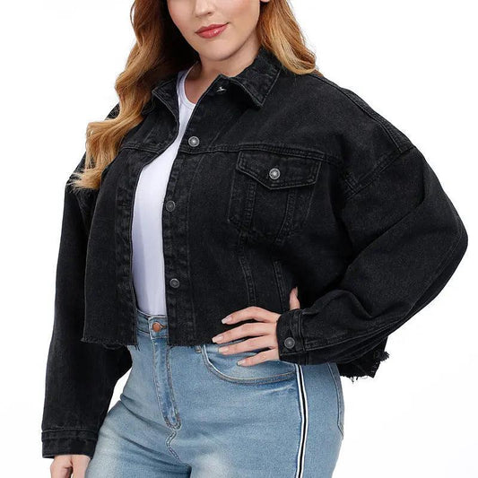 Ripped Back Denim Jacket - Venus Trendy Fashion Online