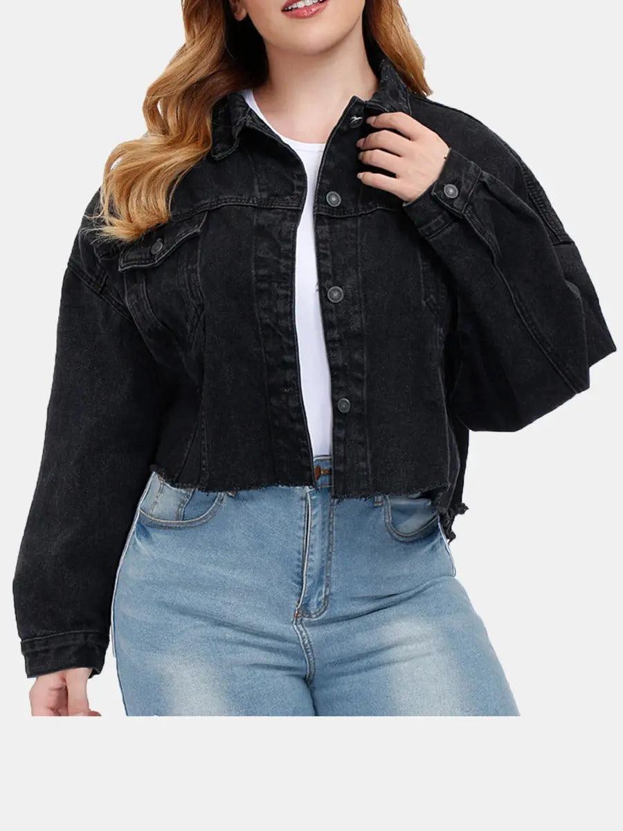 Ripped Back Denim Jacket - Venus Trendy Fashion Online