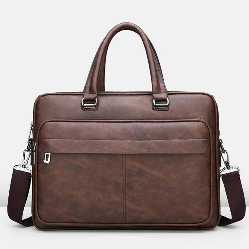 Modern PU Leather Executive Briefcase - Venus Trendy Fashion Online