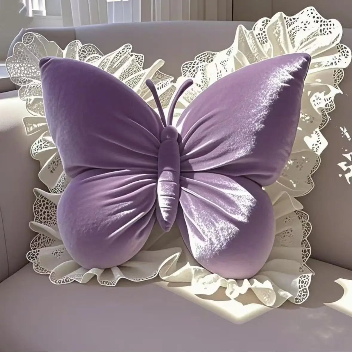 Princess Butterfly Office Pillow Sofa Cushion