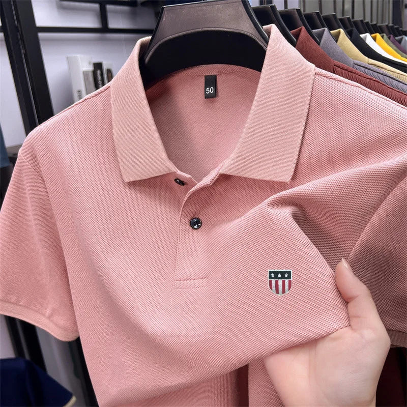Men's summer luxury brand cotton shirt