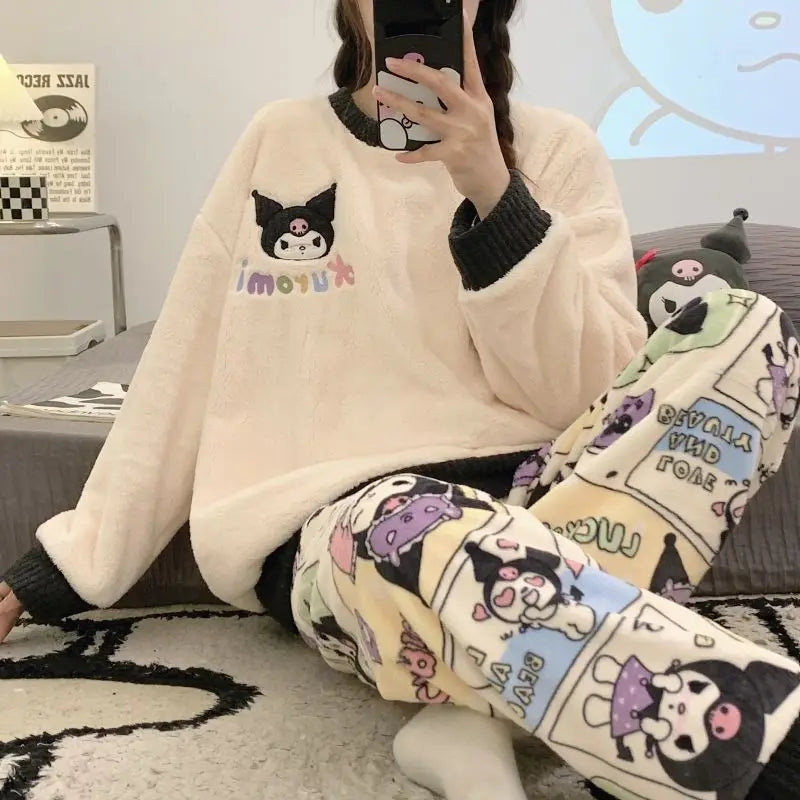 Kawaii Cartoon's Women's Winter Pajamas