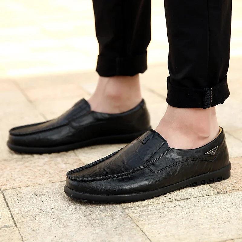 Genuine Leather Men Casual Shoes - Venus Trendy Fashion Online