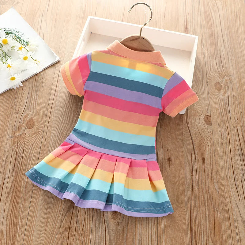 Girl's Summer fashion cute short sleeve princess dress