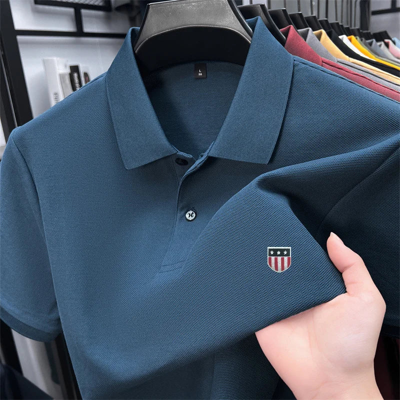 Men's summer luxury brand cotton shirt