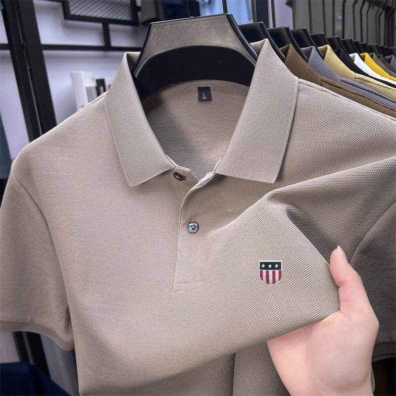 Men's summer luxury brand cotton shirt