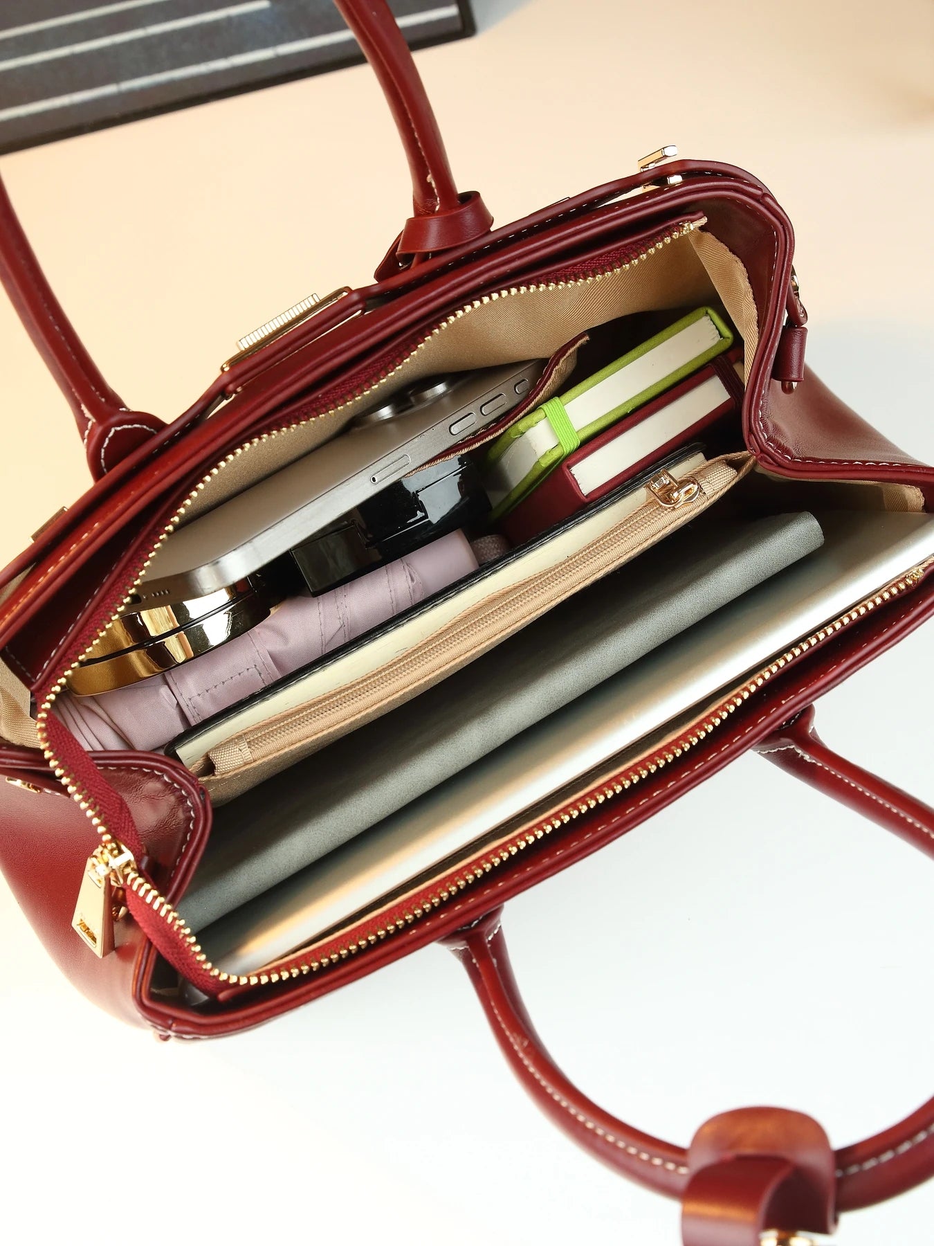 Foreign-style high-end soft leather platinum bag