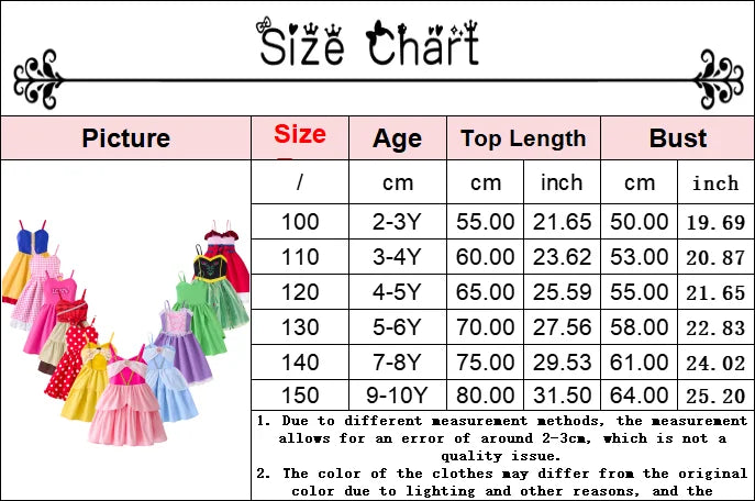 Cartoon's Carnival Party Kids Costume Dress