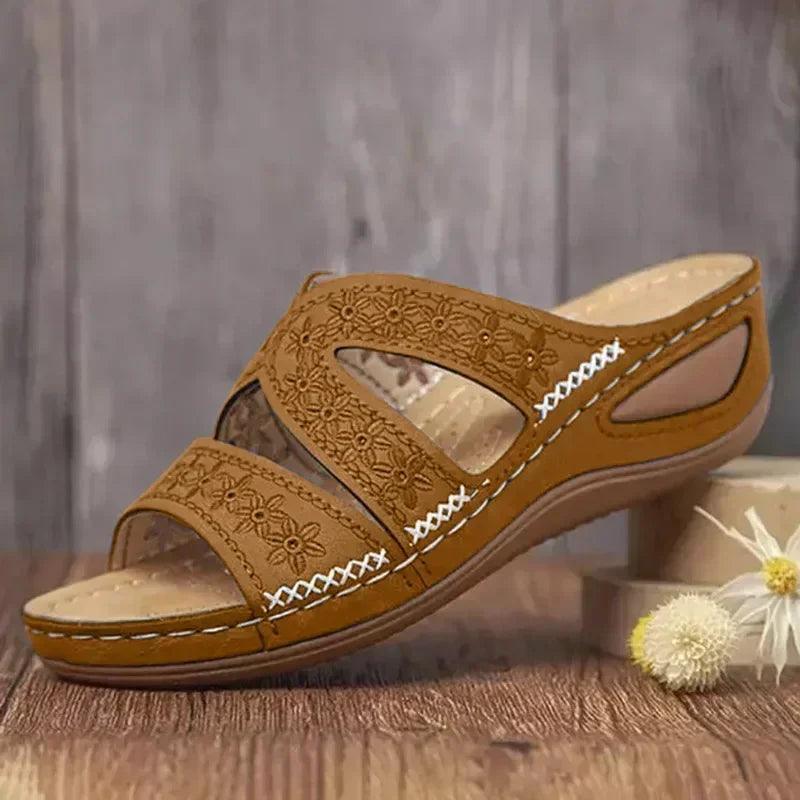 Women Vintage Anti-slip Leather Casual Retro Shoes - Venus Trendy Fashion Online