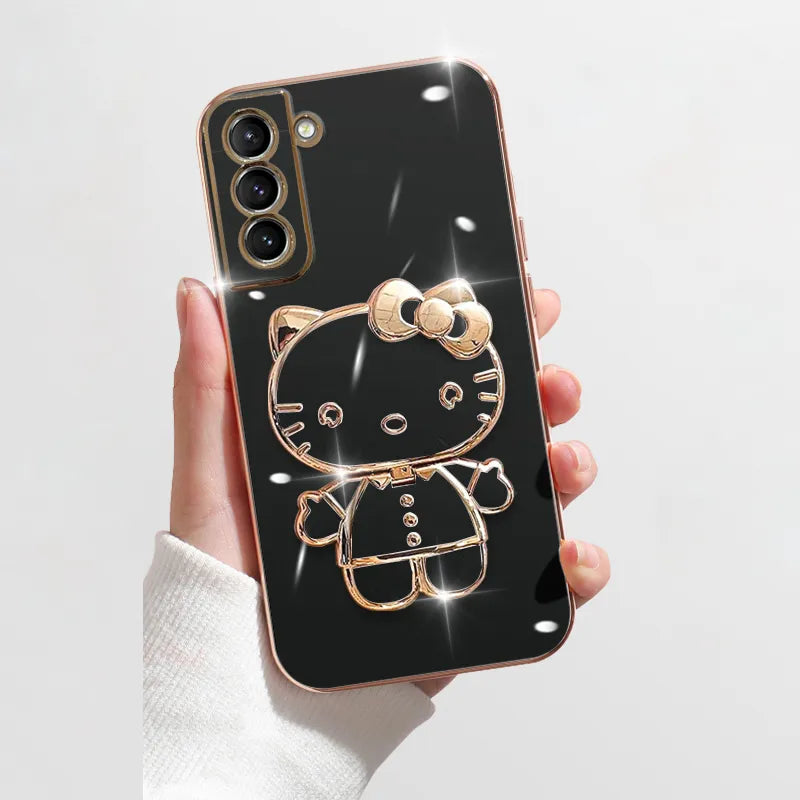 Plating Kitty Phone Case for Samsung Galaxy - Venus Trendy Fashion Online