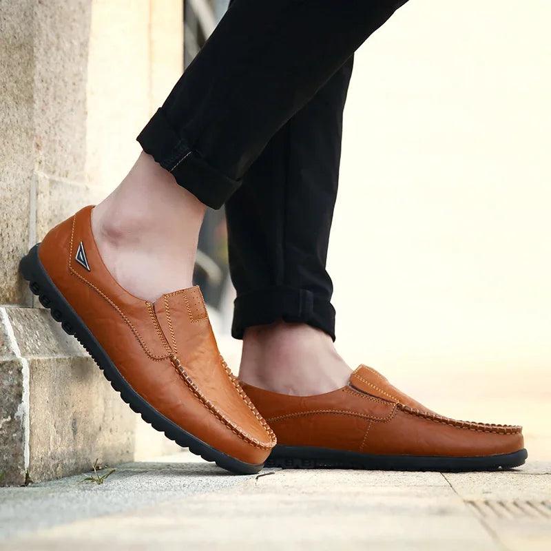 Genuine Leather Men Casual Shoes - Venus Trendy Fashion Online