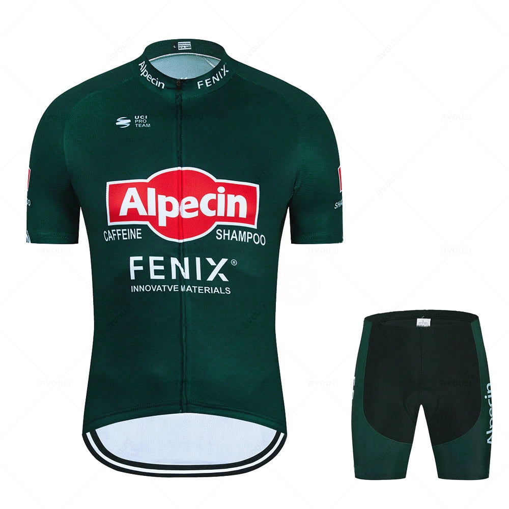 2023 Alpecin Fenix Cycling Jersey Set Men's Road Bike Shirts Suit