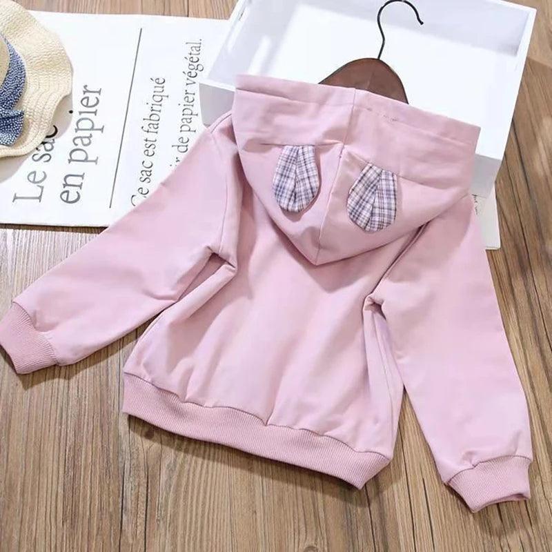 Cotton Cartoon Little Bear Hoodies + Pleated Skirt 2Pcs Suit - Venus Trendy Fashion Online