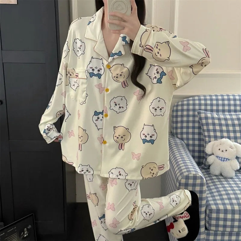 Anime Chiikawa Hachiware Delong Pajamas