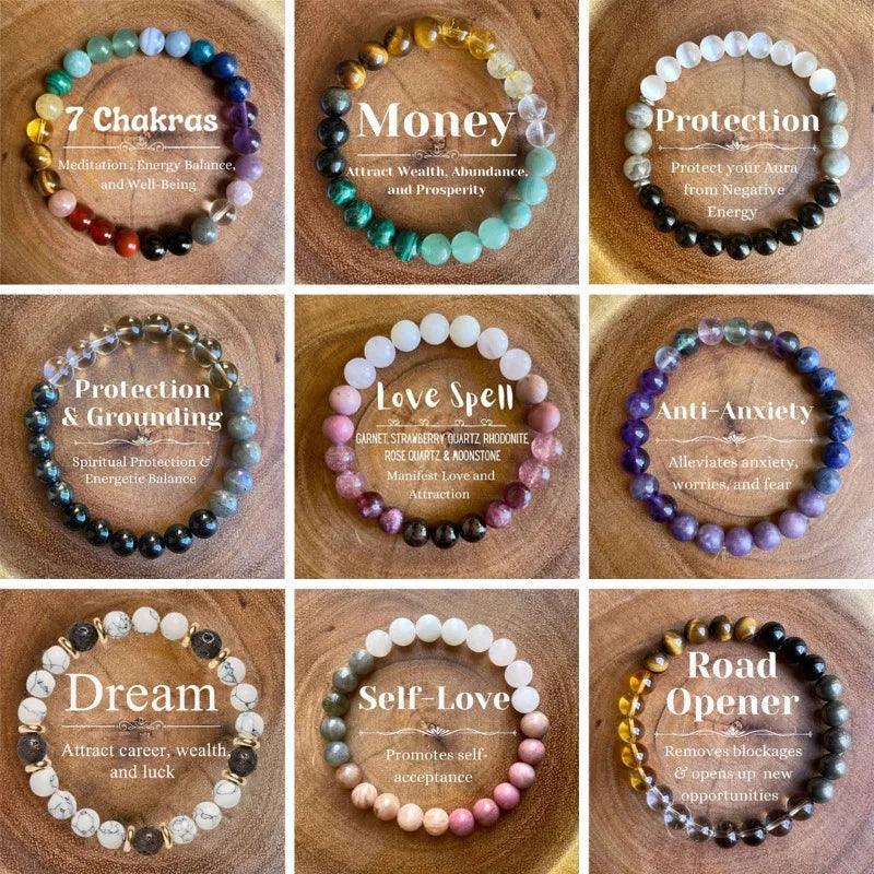 Classic Natural Stone Wealth Love Lucky Bracelet - Venus Trendy Fashion Online