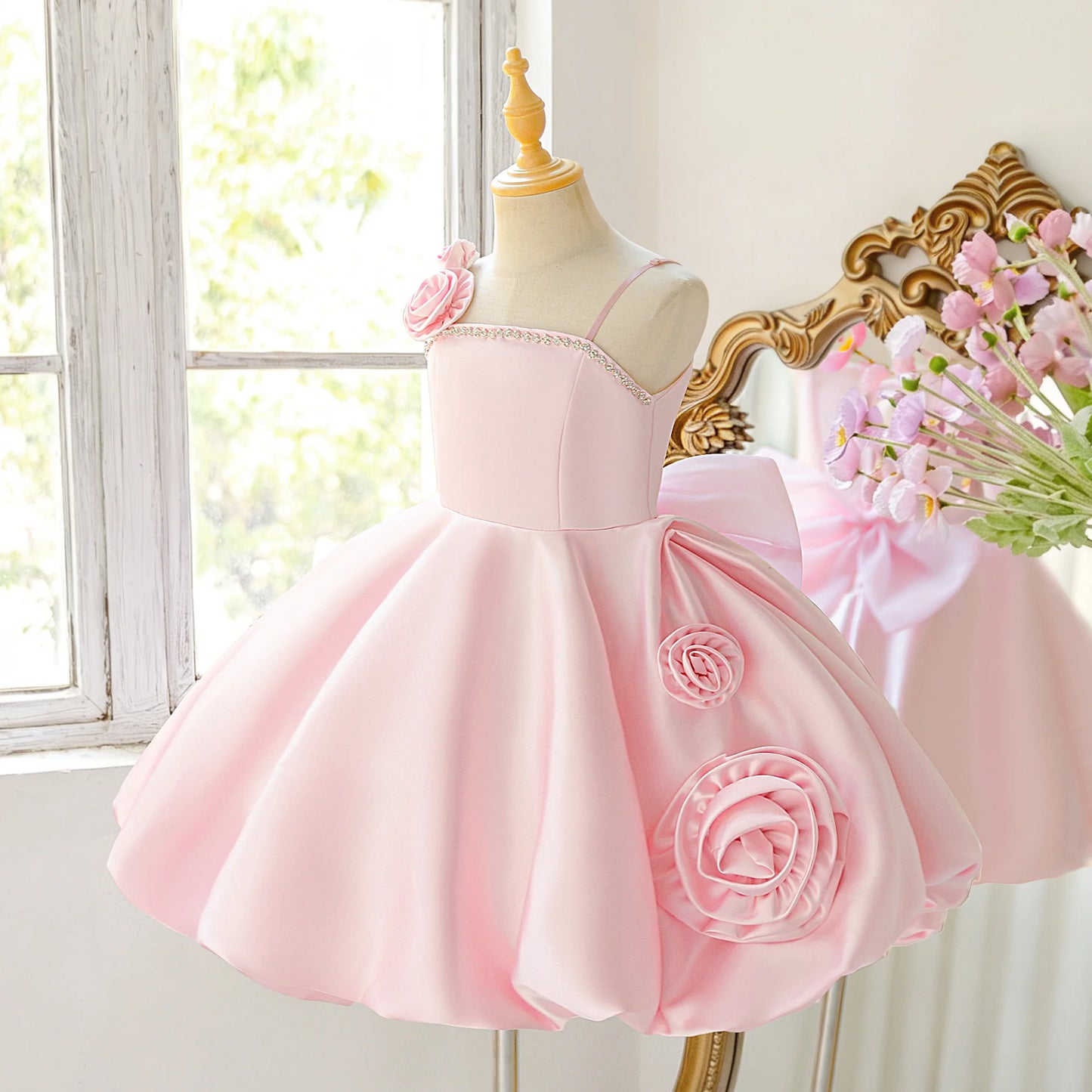 Elegant Flower Party Girl Dress