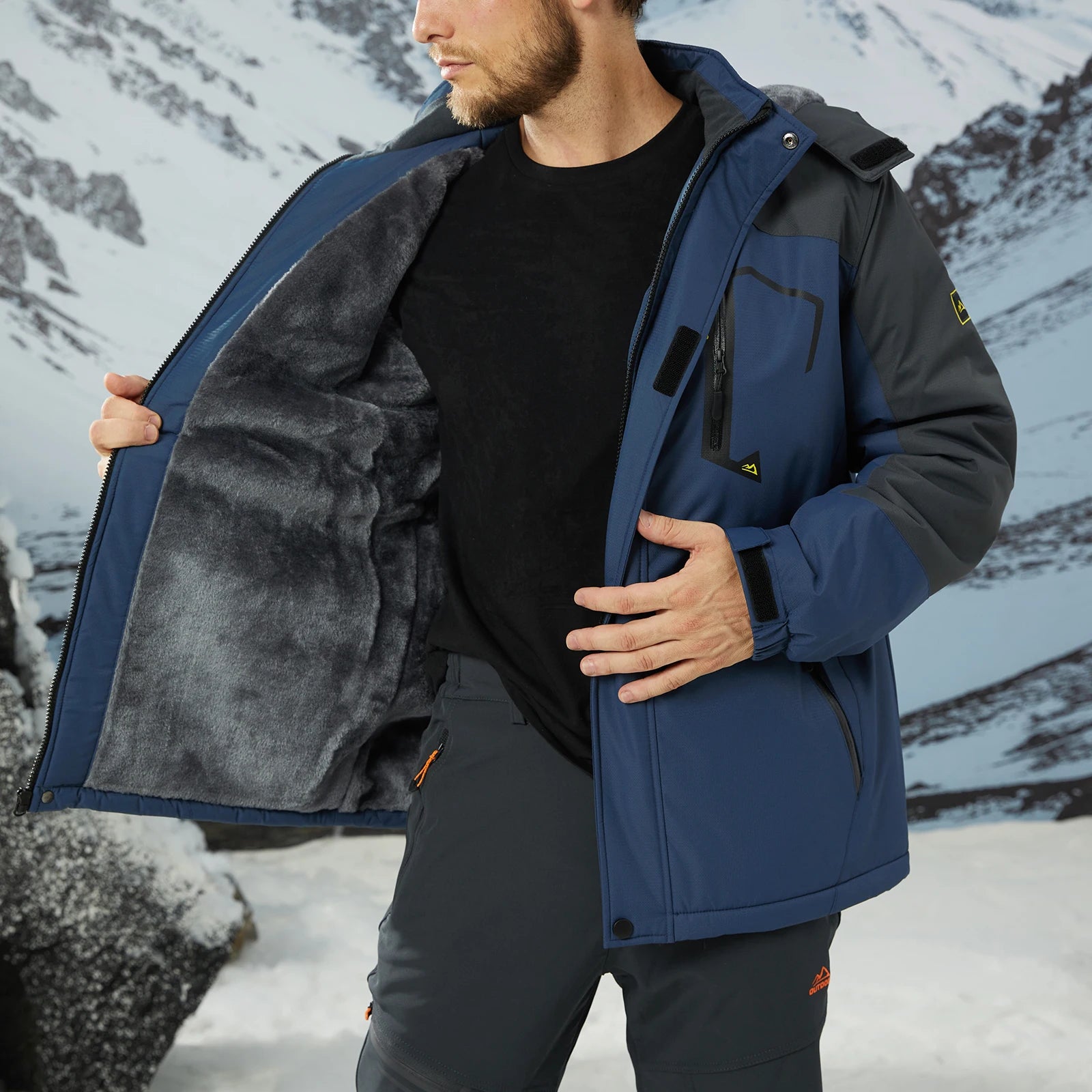 Men's Winter Waterproof Warm Thick Fleece Jackets - Venus Trendy Fashion Online