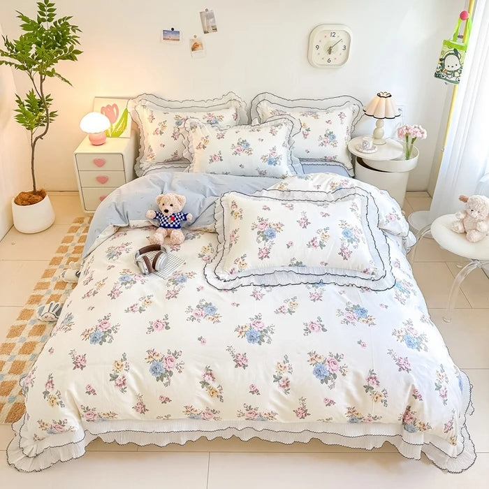Ruffle Lace Princess Style Bedding Sets