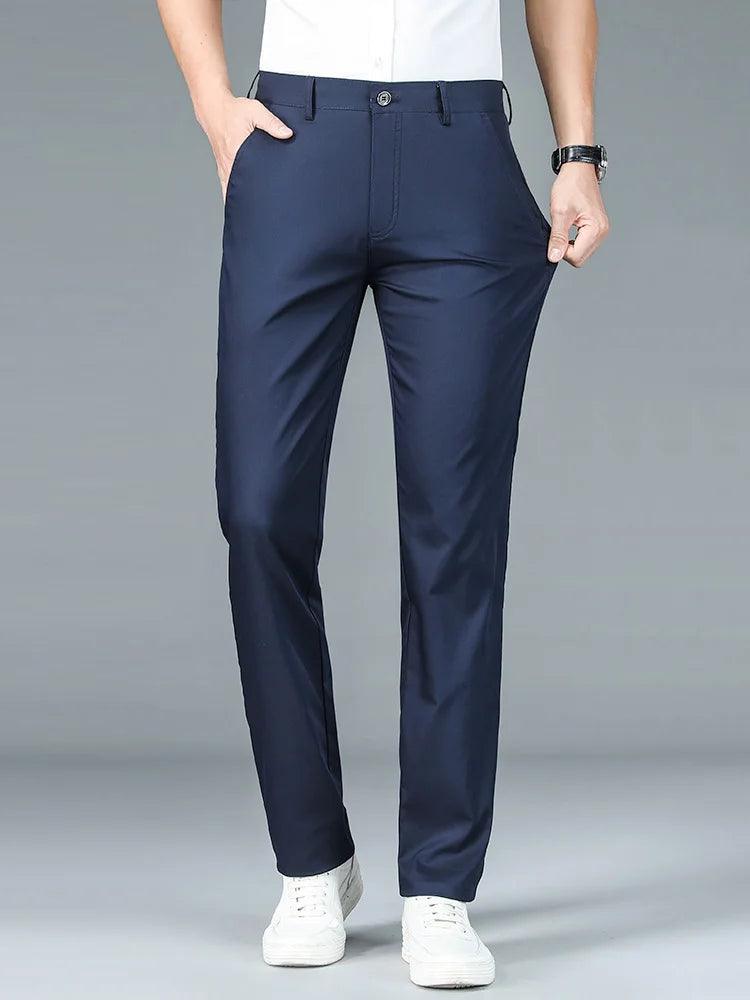 High Quality Luxury Straight Business Suit Pants