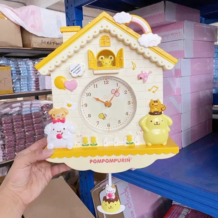 Cartoon's Wall Hanging Swing Quartz Wall Clock for Gifts
