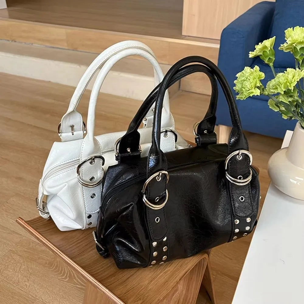 Vintage Style PU Leather Women Shoulder Bag