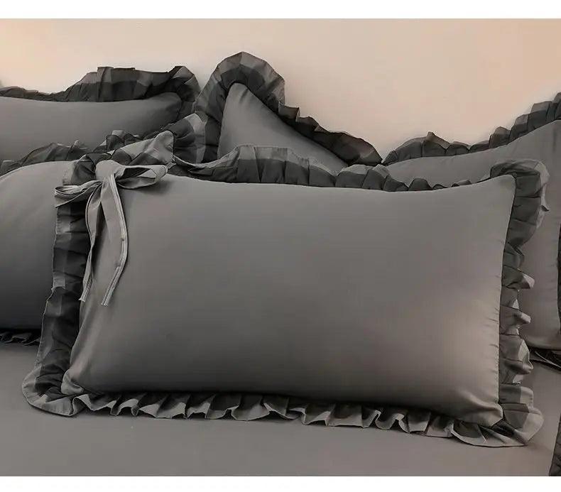 Solid Color Luxury Bedding Sets - Venus Trendy Fashion Online