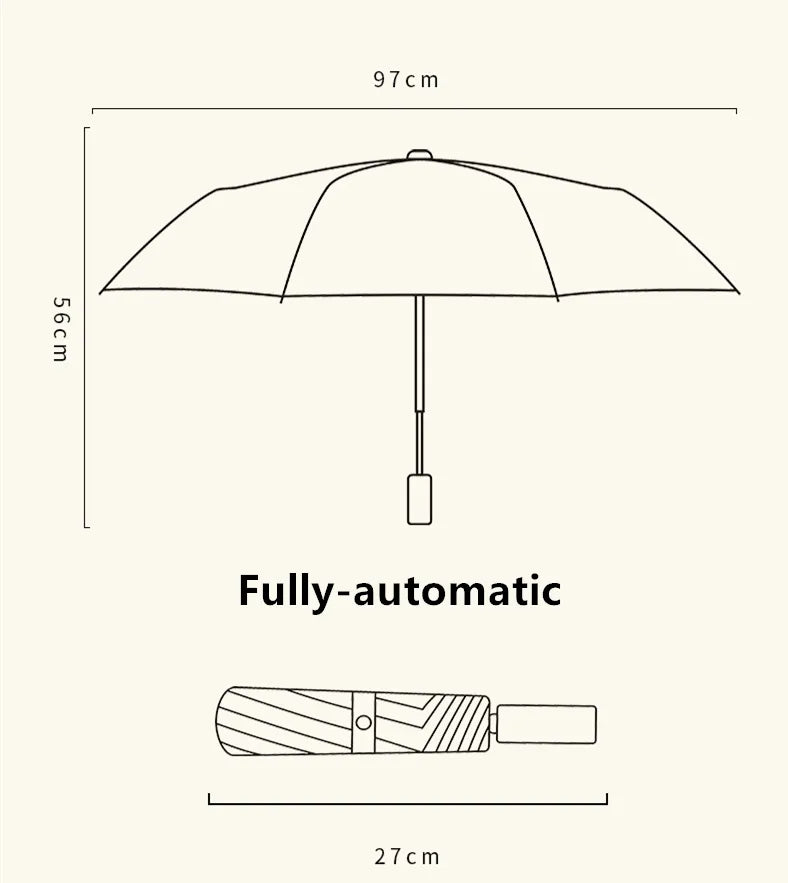 Automatic/Manual Folding Rain And Sun Dual-Use Umbrella - Venus Trendy Fashion Online