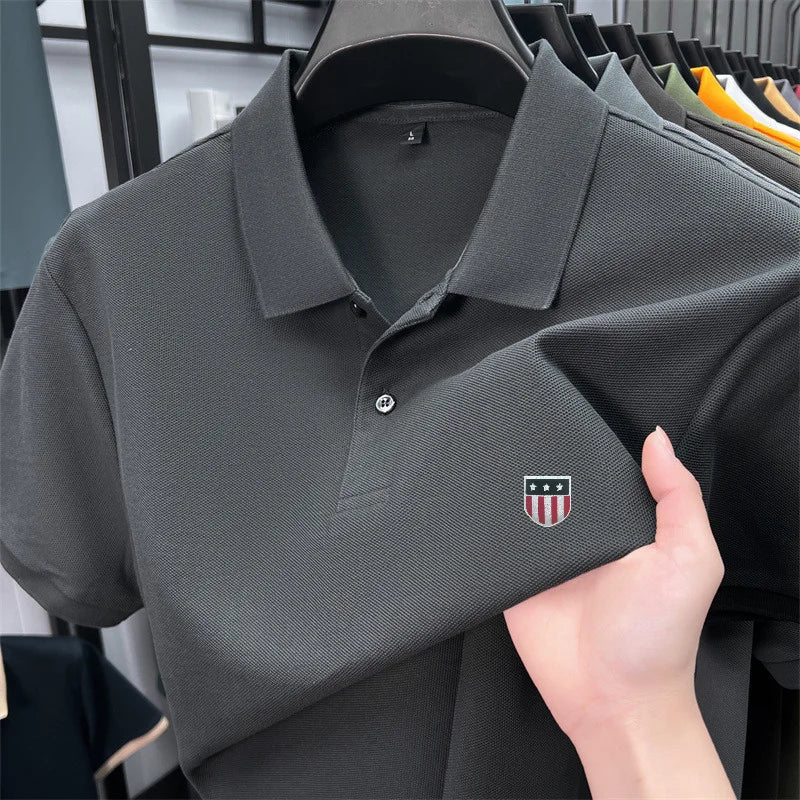 Men's summer luxury brand cotton shirt