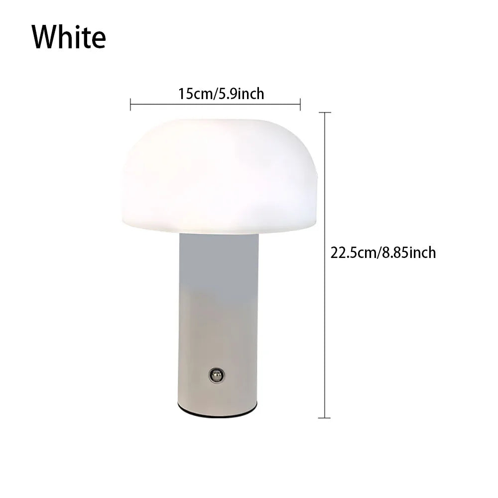 New Mushroom Lamp  3-colors Dimming Desk Lamp