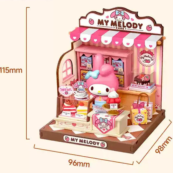 Sanrio Family Kawaii Store Assembling House Model Toys for Gift