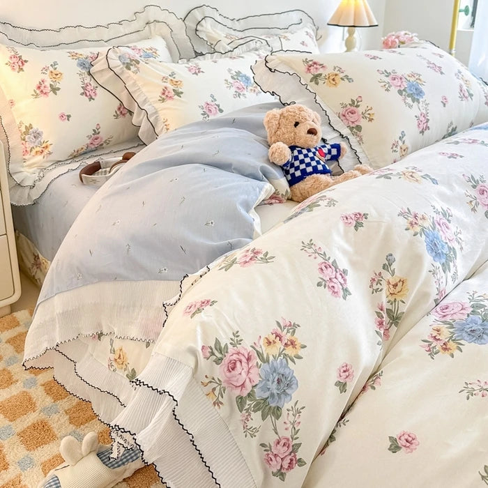 Ruffle Lace Princess Style Bedding Sets