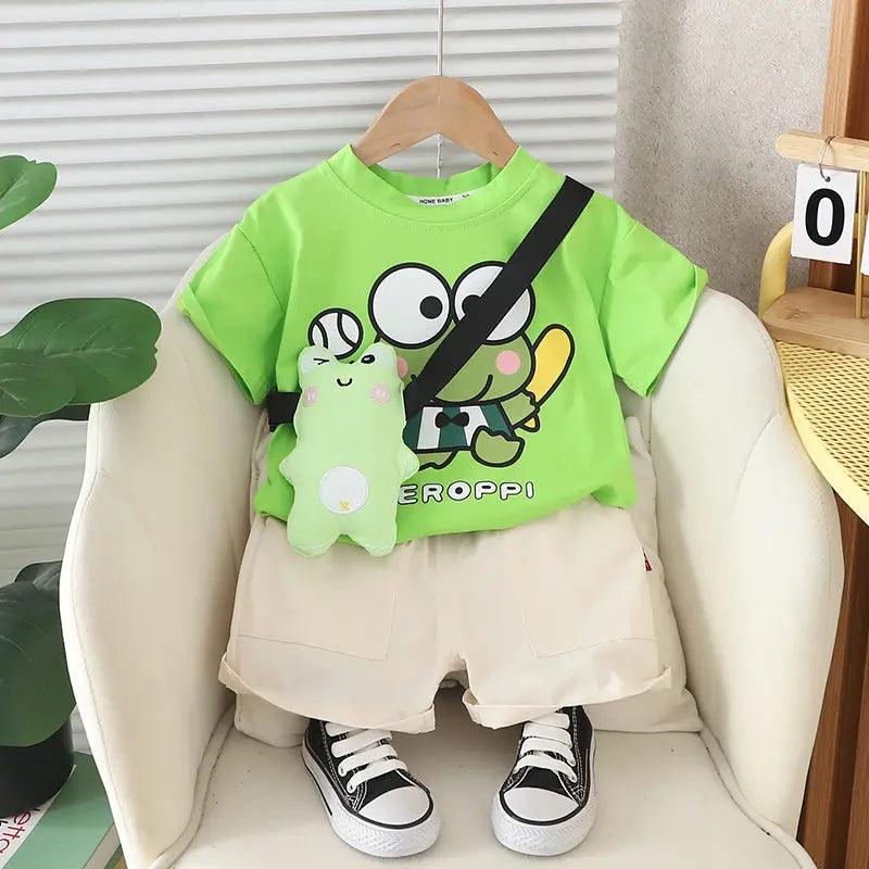 Summer Children Cute Cartoon's Clothing 2pcs/Set