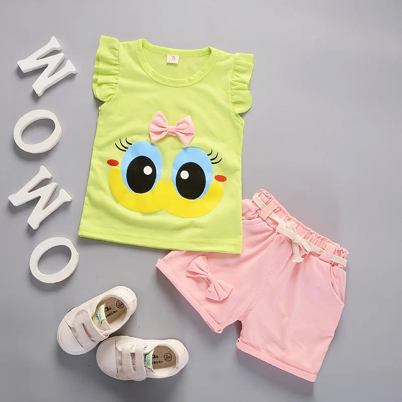 New Summer Fashion Baby Clothes Suits