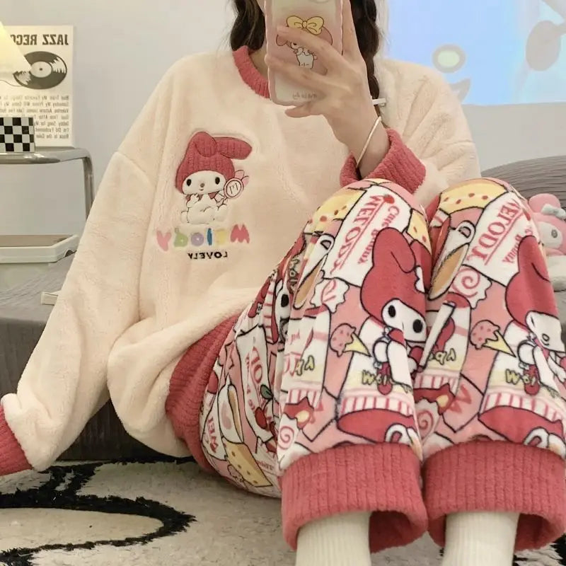 Kawaii Cartoon's Women's Winter Pajamas