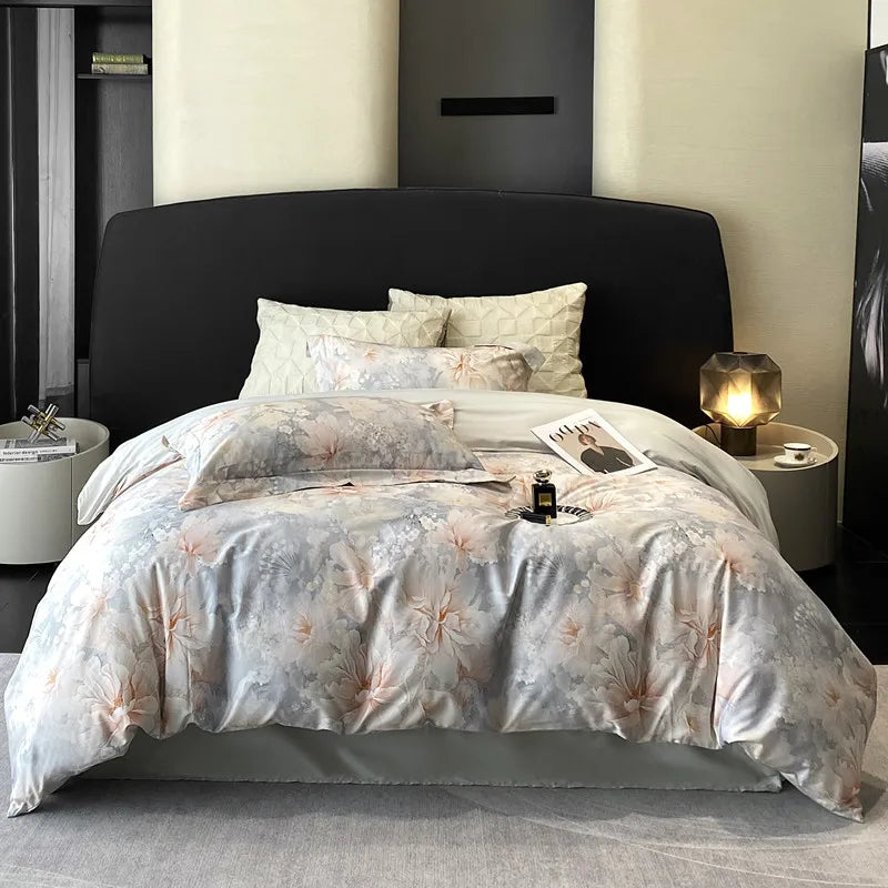 Botanical Flowers Cotton Luxury Soft Bedding Set