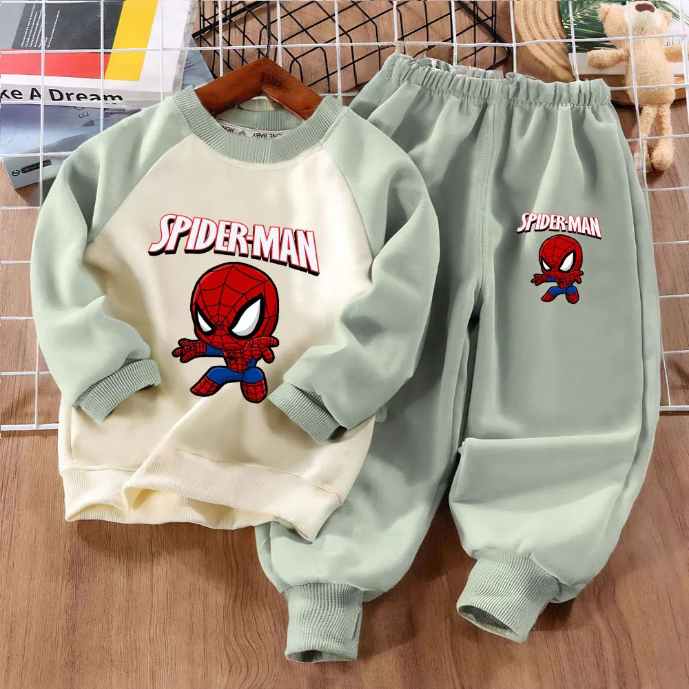MARVEL Kids O Neck Hoodies and Long Pant 2pcs Set