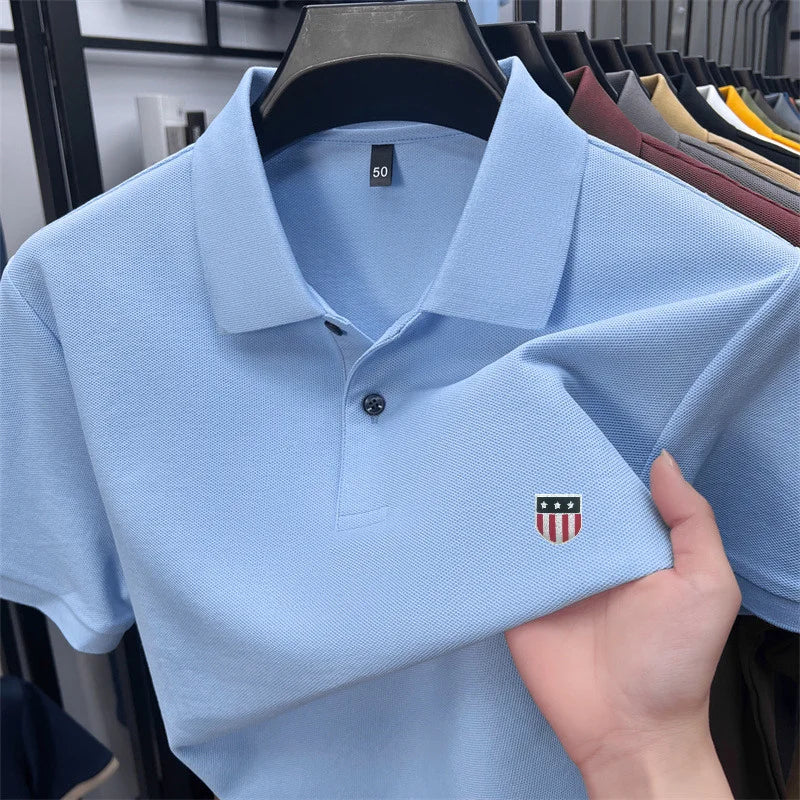 Men's summer luxury brand cotton shirt