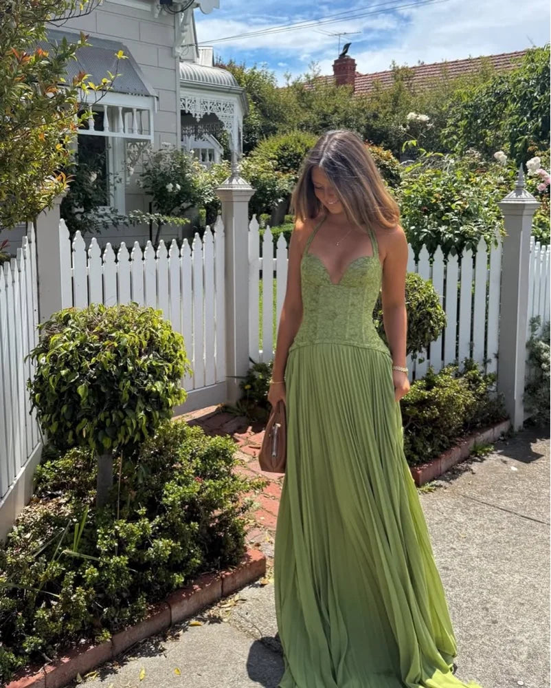 Elegant Women's Halter Long Dress