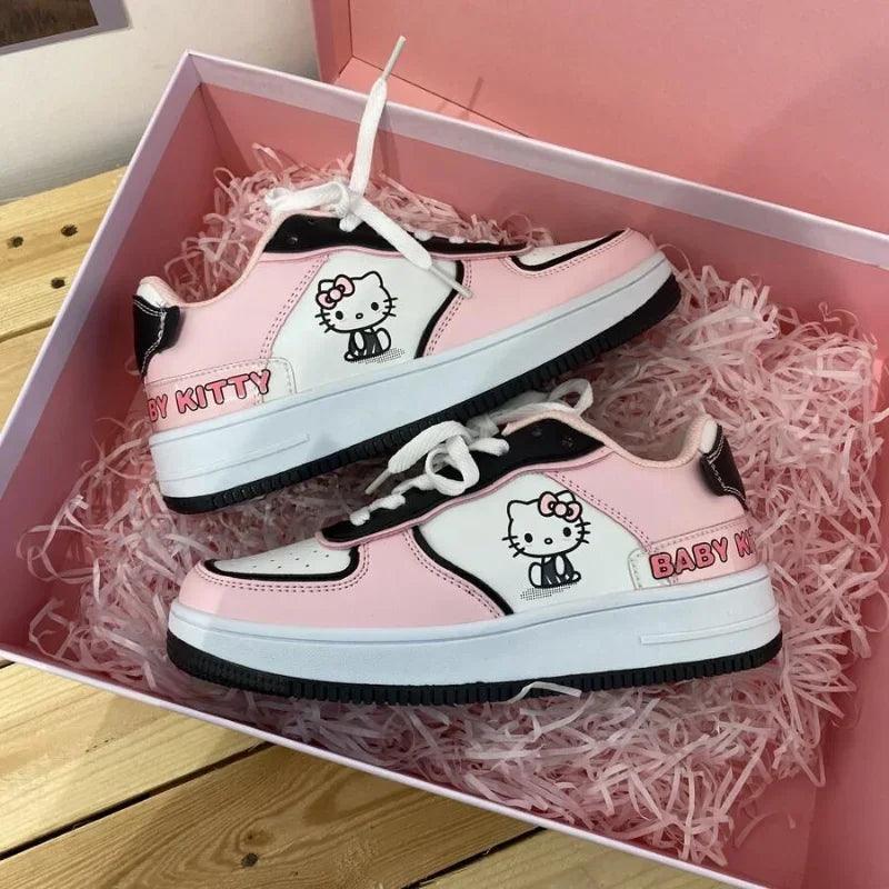 Cute Pink Sneakers Soft Girl Skateboard Shoes - Venus Trendy Fashion Online